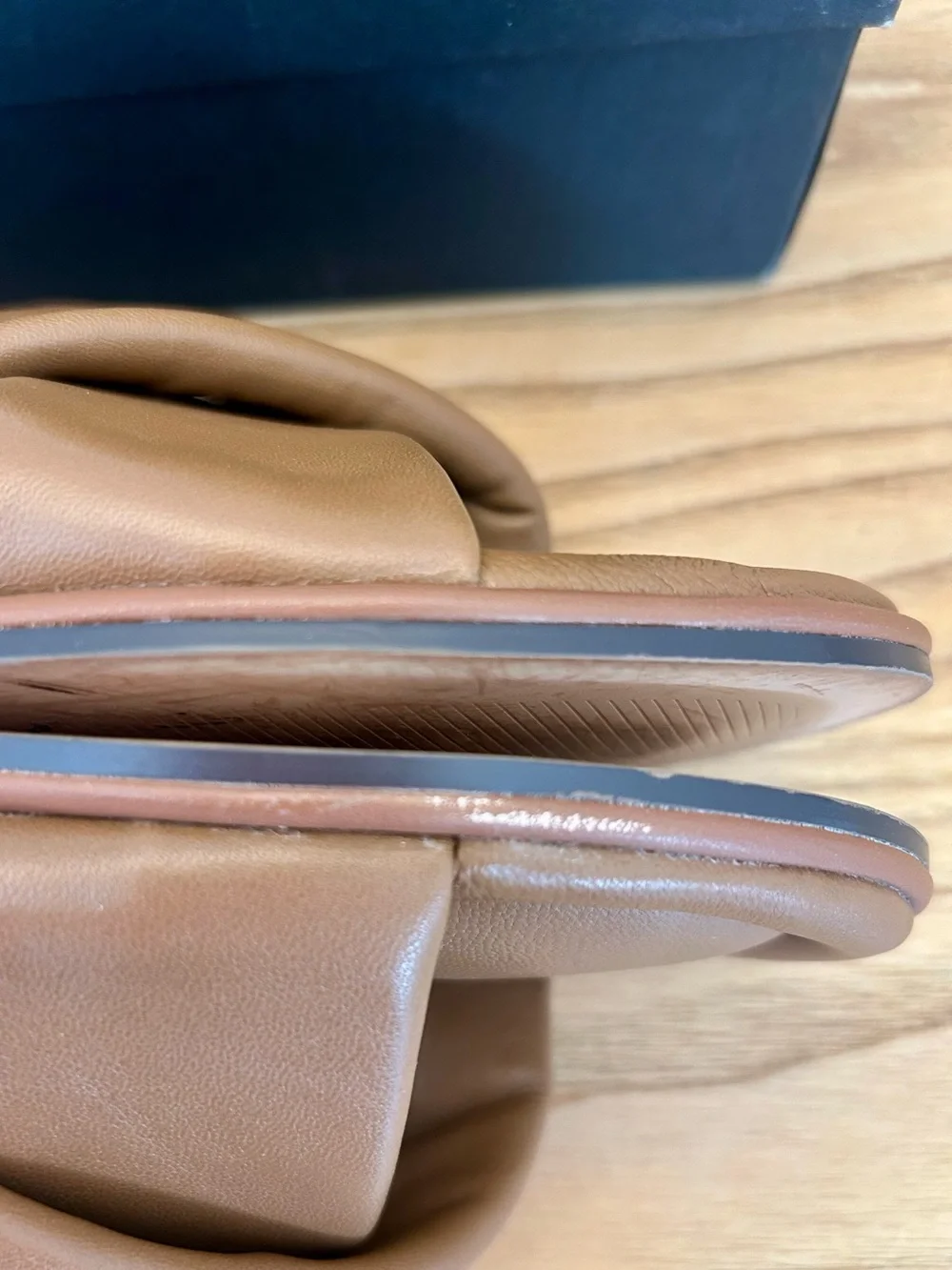 J. Crew Menorca padded cross-strap sandals in leather. Size 8.